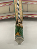 Restored saint above the South door -25 March 2024