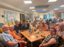 After a delicious meal of baked potatoes, with a variety of fillings, and ice cream we were ready for some fun.