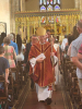 Bishop Dave Bull making his way to the back of the church